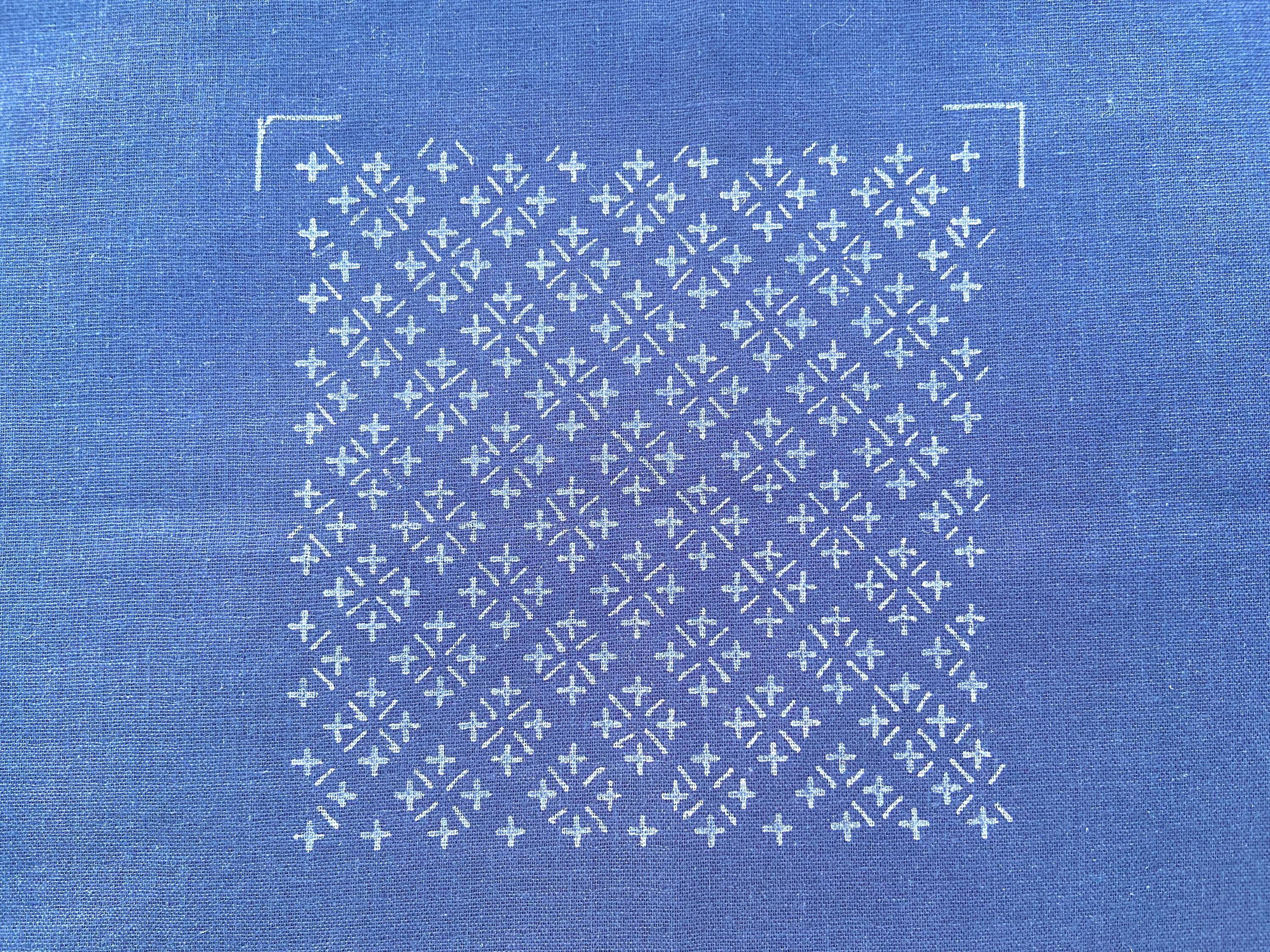 Sashiko Kit for Beginners, Complete Japanese Embroidery Starter Set, Stencils Needles Thread Denim Fabric, Made in Japan