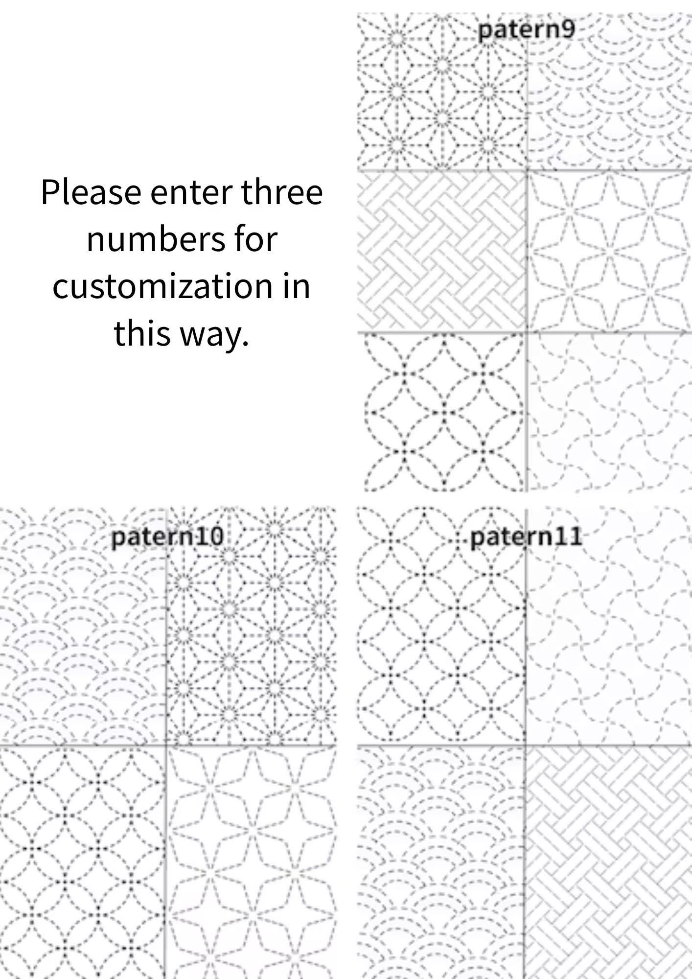 Sashiko Embroidery Starter Kit | Choose Your 3 Patterns | Misuya Needles, Daruma Thread, Denim &Stitches Guide