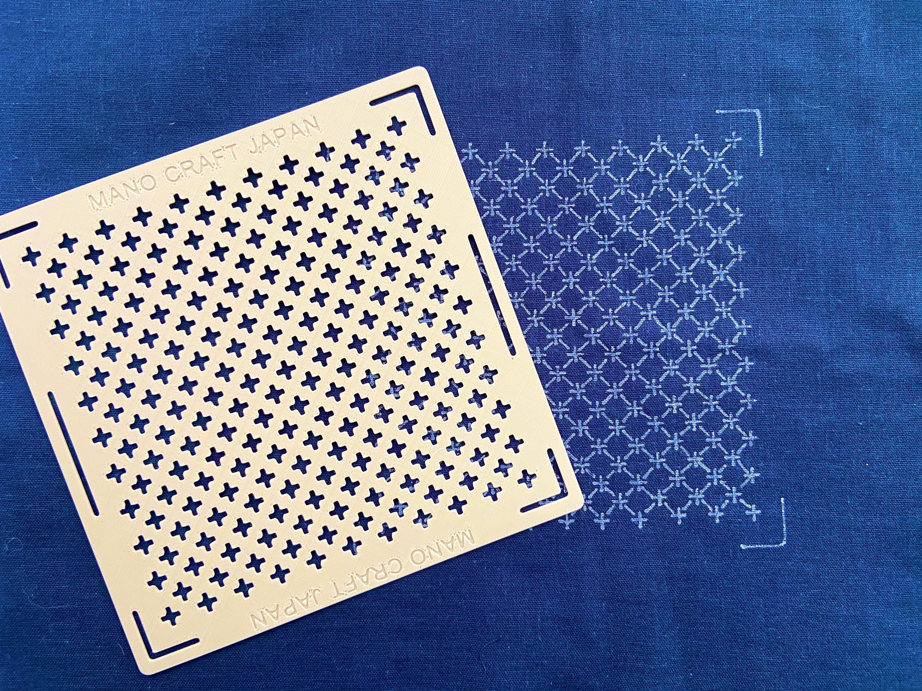 Sashiko Embroidery Starter Kit | Choose Your 3 Patterns | Misuya Needles, Daruma Thread, Reusable Stencils, Denim & Guidebooks Made in Japan