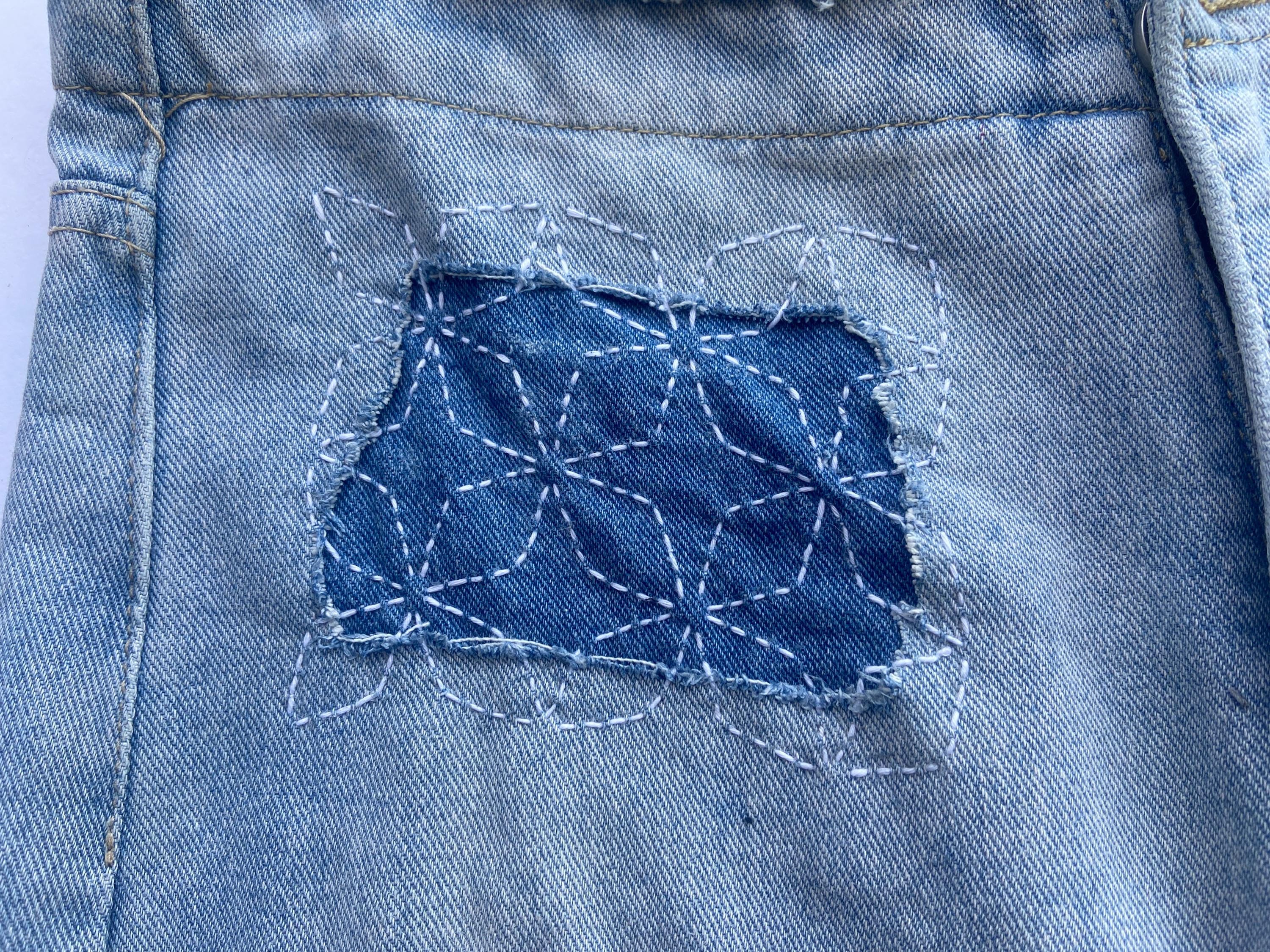 Sashiko Embroidery Starter Kit | Choose Your 3 Patterns | Misuya Needles, Daruma Thread, Reusable Stencils, Denim & Guidebooks Made in Japan