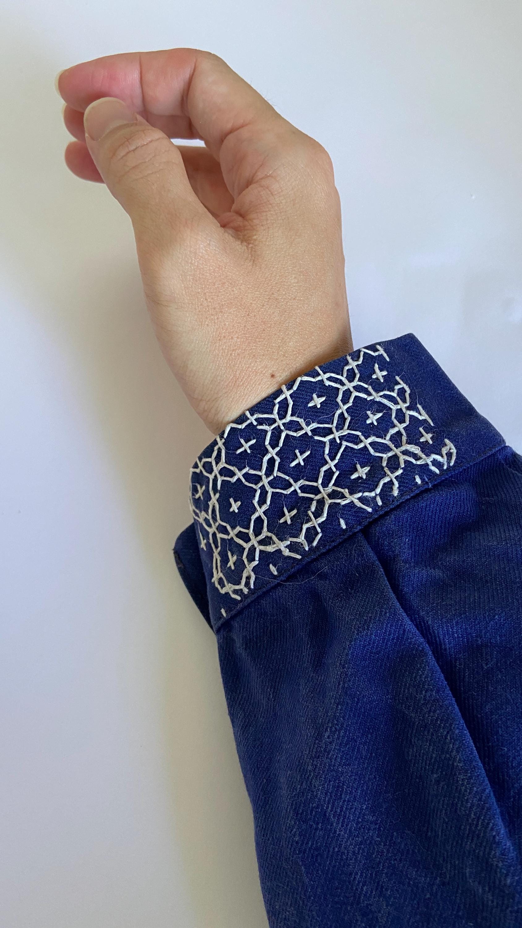 Sashiko Stencil Set of 2 | Grid & Traditional Pattern Templates | Seigaiha Shippo Fundo | Eco PLA 3D Printed