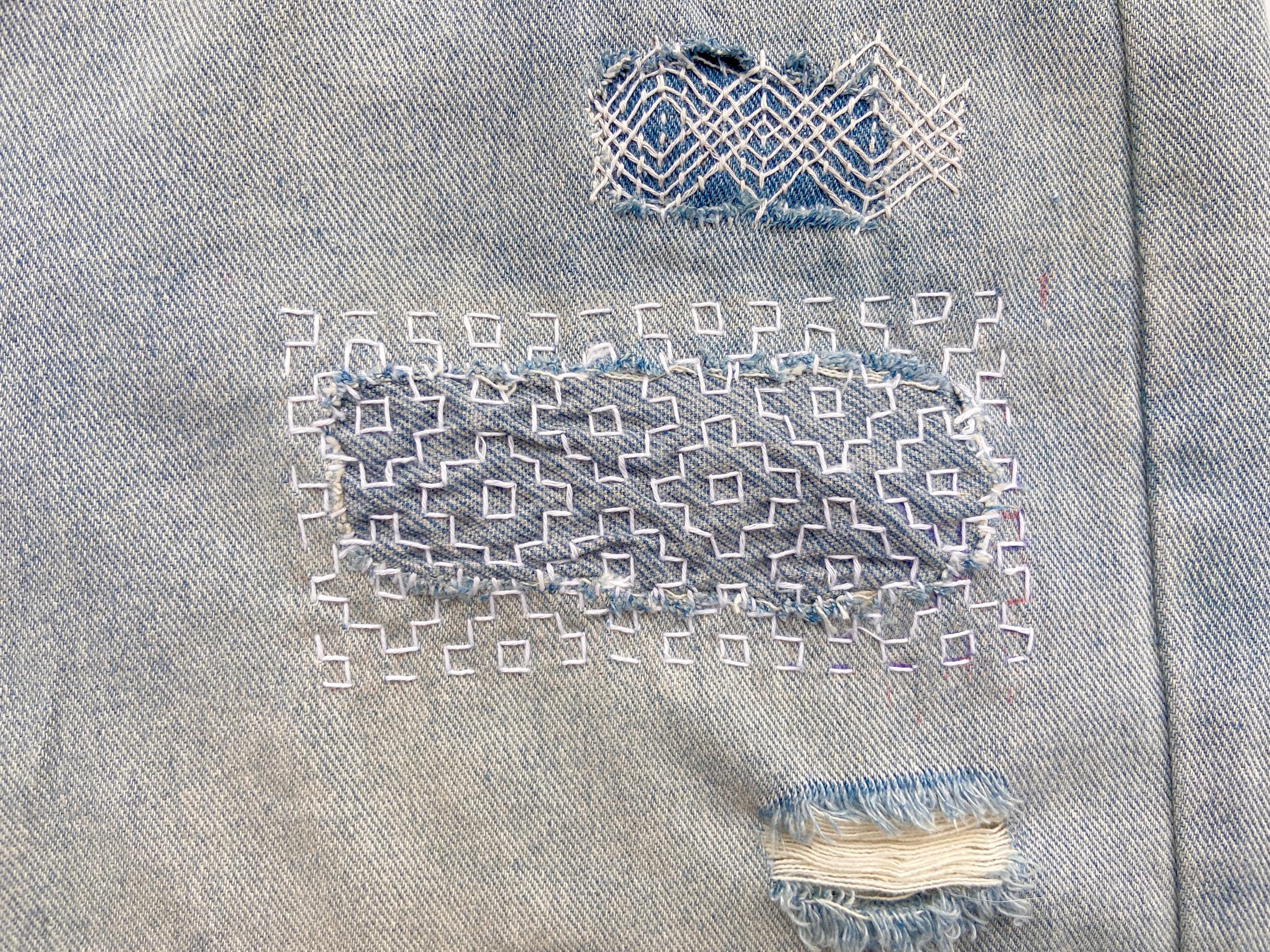 Sashiko Stencil Set of 2 | Grid & Traditional Pattern Templates | Seigaiha Shippo Fundo | Eco PLA 3D Printed